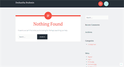 Desktop Screenshot of deshasthabrahmin.wordpress.com