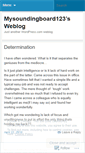 Mobile Screenshot of mysoundingboard123.wordpress.com