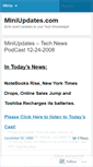 Mobile Screenshot of miniupdates.wordpress.com