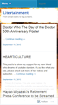 Mobile Screenshot of litertainment.wordpress.com