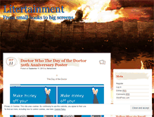Tablet Screenshot of litertainment.wordpress.com