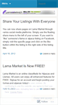 Mobile Screenshot of lamamarket.wordpress.com