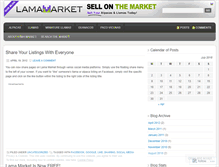 Tablet Screenshot of lamamarket.wordpress.com