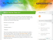 Tablet Screenshot of myphotobusiness.wordpress.com