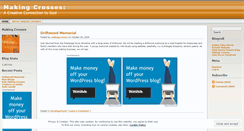 Desktop Screenshot of makingcrosses.wordpress.com