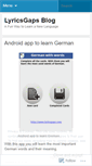 Mobile Screenshot of lyricsgaps.wordpress.com