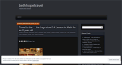Desktop Screenshot of bethhopetravel.wordpress.com