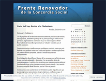 Tablet Screenshot of frenterenovadordelaconcordia.wordpress.com