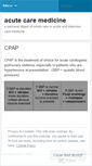 Mobile Screenshot of acutecare.wordpress.com