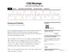 Tablet Screenshot of casmusings.wordpress.com