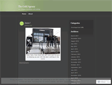 Tablet Screenshot of goldagency.wordpress.com