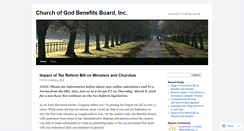 Desktop Screenshot of benefitsboard.wordpress.com