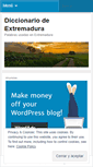 Mobile Screenshot of diccionariodeextremadura.wordpress.com