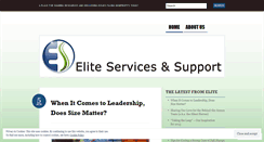 Desktop Screenshot of eliteservicessupport.wordpress.com
