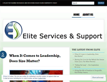 Tablet Screenshot of eliteservicessupport.wordpress.com