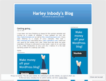 Tablet Screenshot of harleyinbody.wordpress.com