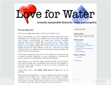 Tablet Screenshot of loveforwater.wordpress.com