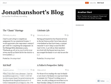 Tablet Screenshot of jonathanshort.wordpress.com