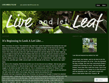 Tablet Screenshot of liveandletleaf.wordpress.com