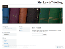 Tablet Screenshot of ltlewis.wordpress.com