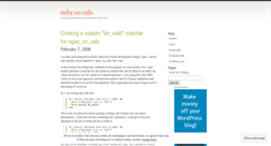 Desktop Screenshot of nubyonrails.wordpress.com