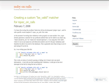 Tablet Screenshot of nubyonrails.wordpress.com