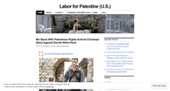 Desktop Screenshot of laborforpalestine.wordpress.com