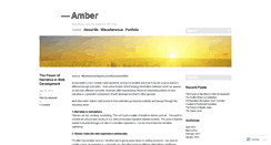 Desktop Screenshot of amberpineda12.wordpress.com