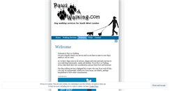 Desktop Screenshot of pawsawalking.wordpress.com