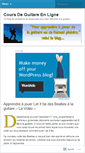 Mobile Screenshot of coursguitareenligne.wordpress.com