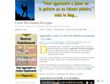Tablet Screenshot of coursguitareenligne.wordpress.com
