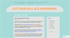 Desktop Screenshot of cottagehillace.wordpress.com