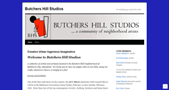 Desktop Screenshot of butchershillstudios.wordpress.com