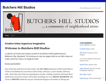 Tablet Screenshot of butchershillstudios.wordpress.com