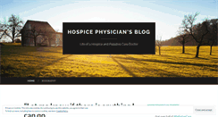 Desktop Screenshot of hospicephysician.wordpress.com