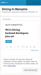 Mobile Screenshot of dininginmemphis.wordpress.com