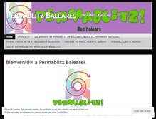 Tablet Screenshot of permablitzbaleares.wordpress.com