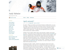 Tablet Screenshot of andysabatier.wordpress.com