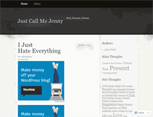 Tablet Screenshot of callmejenny.wordpress.com