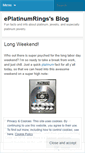 Mobile Screenshot of eplatinumrings.wordpress.com