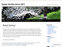 Tablet Screenshot of happyhealthyhome11.wordpress.com