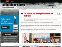 Tablet Screenshot of melbournesound.wordpress.com