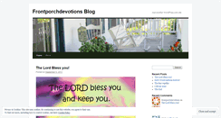 Desktop Screenshot of frontporchdevotions.wordpress.com