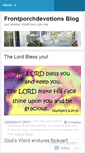 Mobile Screenshot of frontporchdevotions.wordpress.com