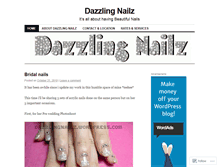 Tablet Screenshot of dazzlingnailz.wordpress.com