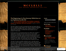 Tablet Screenshot of mcclell2.wordpress.com