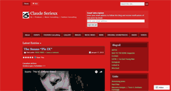 Desktop Screenshot of claudeserieux.wordpress.com