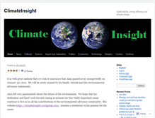 Tablet Screenshot of climateinsight.wordpress.com