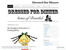 Tablet Screenshot of dressedfordinner.wordpress.com
