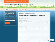 Tablet Screenshot of belmontshorerealestate.wordpress.com